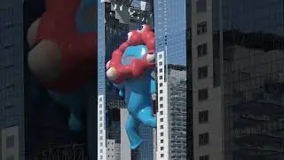 ミャクミャクさまの挑戦 梅田スカイビル　ミャクミャクさま動画その3