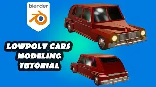 low poly car modeling tutorial in blender (car05)