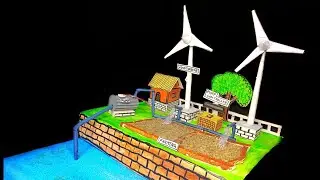 Wind energy irrigation system // wind turbine energy for village school project