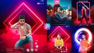 Creative Glowing & Smoke Effect | PicsArt Hindi Tutorial 2021 | Viral Glowing Effect In PicsArt