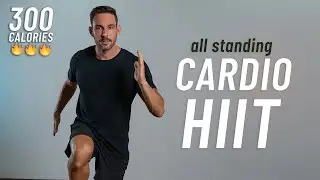 20 MIN CARDIO HIIT WORKOUT - ALL STANDING -  No Squats or Lunges