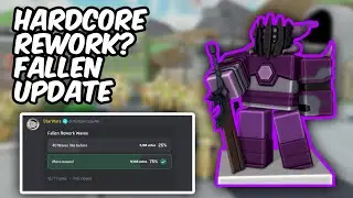 UPCOMING HARDCORE REWORK AND FALLEN MODE UPDATE | Tower Defense Simulator | ROBLOX