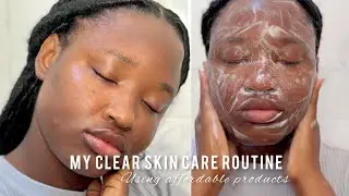 QUICK AND EASY CLEAR SKIN CARE ROUTINE FOR THE BUDGET GIRLIES #morningskincareroutine