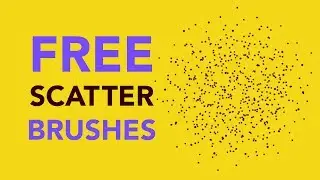 FREE Scatter Brushes for Photoshop (Stipple brush) & How to Add
