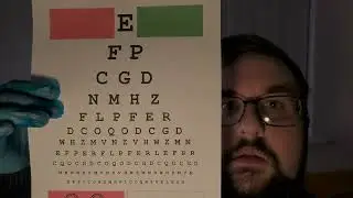 ASMR Eye Exam | Eye Charts | Follow The Light | Colour Perception | Dark Room