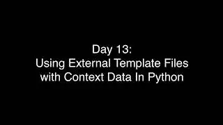 (30 Days of Python) 21-Day 13-Using External Template Files with Context Data in Python