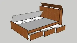 Make Your DIY Modular Queen Size Bed Frame (60
