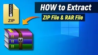 How to extract RAR file | Zip file & RAR file In Windows 10 Pc