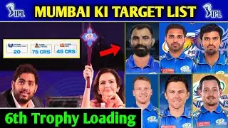 MI Mega Auction Strategy IPL 2025 | MI Confirm Target Players List | Only On Cricket |