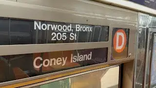 IND 6 Av Express: R68 (D) Train [Norwood-205 St to Coney Island-Stillwell Av #Reverse2]