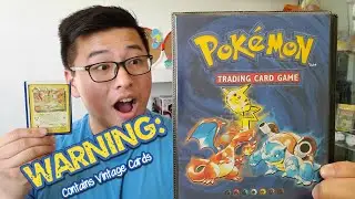 My friend gave me HIS ENTIRE POKEMON COLLECTION (WotC, Shadowless, Vintage!)