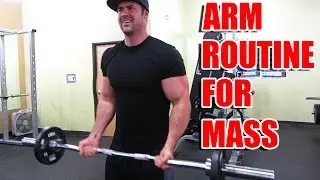 Killer Arm Routine for Building Mass - Supersets & Dropsets working Biceps and Triceps