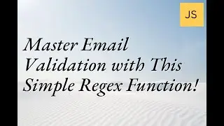 Master Email Validation: Simple Regex Function Explained! 