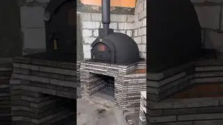 Барбекю комплекс с помпейской печью из ригельного кирпича