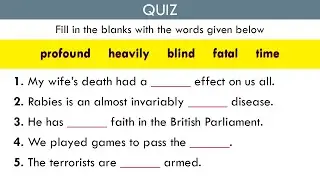 Collocations Quiz - Learn 23 English Collocations