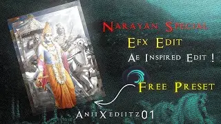 Shree Narayan Badass Edit | Ae Inspired Preset | Alight Motion Edit | Free Preset 🗿🧡🚩