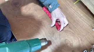 Applying Textured Heat Shrink to a Tiller Extension