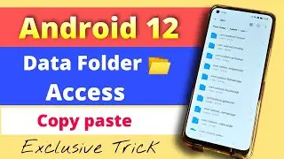How to access data folder in android 12. No root,No pc. 100% working trick. Copy paste Live 🔥