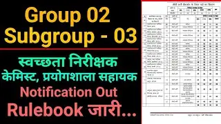 Group 02 Notification Out 💥💥 || एक और नोटिफिकेशन जारी // Peb Group 2 subgroup 3 rulebook out