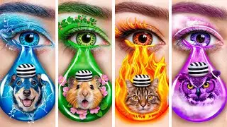 Four Elements Pets in Real Life! Fire, Water, Air and Earth Pets!