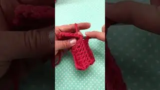 How to crochet the back post double crochet stitch! 🧶 