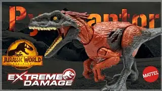 2022 Mattel Jurassic World Dominion Extreme Damage Pyroraptor Review!!! Best Mattel Pyroraptor!