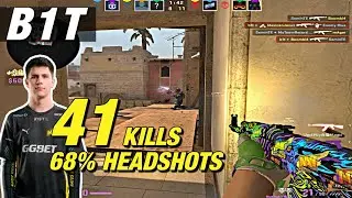 B1T mirage game (41 kills) 68% HEADSHOTS! 😨 CSGO B1T POV