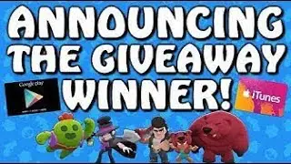 ANNOUCING THE GIVEAWAY WINNER! (Brawl Stars)