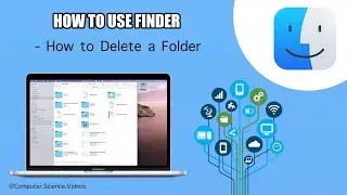 How to DELETE a Folder in The Finder Application On a Mac / Desktop Computer - Basic Tutorial | New