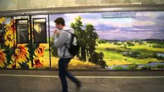 Веселый поезд. Москва. Метро.