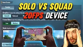 Solo vs squad in 20 fps device ⚡ Low end device bgmi gameplay | 2GB Ram bgmi montage