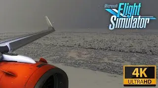 (4K) INTENSE SNOW STORM departure from Innsbruck | Microsoft Flight Simulator 2020 | EXTREME REALISM