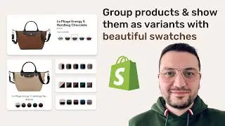 Link separate products as variants (sibling products) with image or color swatches - Shopify