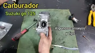 falla del carburador del suzuki gn 125
