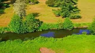 Peper Harow River Wey Drone video