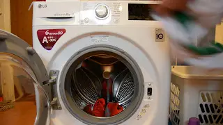 LG 6 motion Direct Drive washing, Sport Wear program test 2