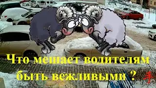 Конфликт двух водителей при проезде во дворе многоквартирного дома. Воронеж.