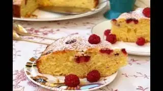 Как приготовить пирог с малиной на сметане