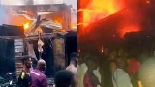 BREAKING: Fire guts Onitsha main market