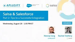 Salsa & Salesforce - Tips to a successful integration