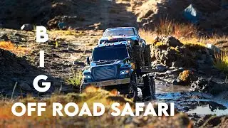 BIG rc off-road safari - Including TRX6 Hauler rescue mission