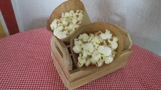 DIY  -  FESTA JUNINA  -  Pipoca no Cone ( Decoração para Mesa )