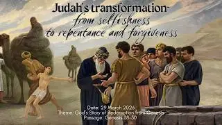 29/3/2026 Judah’s Transformation ― from selfishness to repentance and forgiveness.
