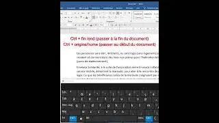 comment aller directement à la fin du document a partir du clavier  #microsoft_word #clavier