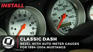 1994-2004 Mustang Install | Classic Dash 6-Gauge Kit with AutoMeter Gauges