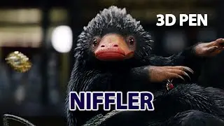 3D PEN ART | NIFFLER | FANTASTIC BEASTS AND WHERE TO FIND THEM | КАК НАРИСОВАТЬ НЮХЛЯ 3D РУЧКОЙ