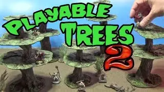 Table Top TREES for Playability Easy DIY Craft Tutorial (DM's Craft NEXT #12/Part 2)