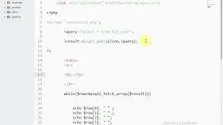 Select All Records In PHP using Mysql | Edit Record In PHP Part 1
