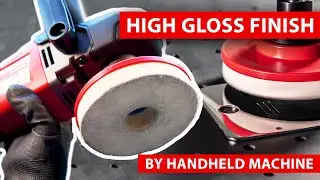 boeck polish plate for highest gloss finish - boeck tools on handheld machines