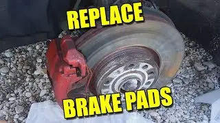 How to Change Replace Brake Pads and Fix Brakes Squeaking Noise on Audi TT Mk2